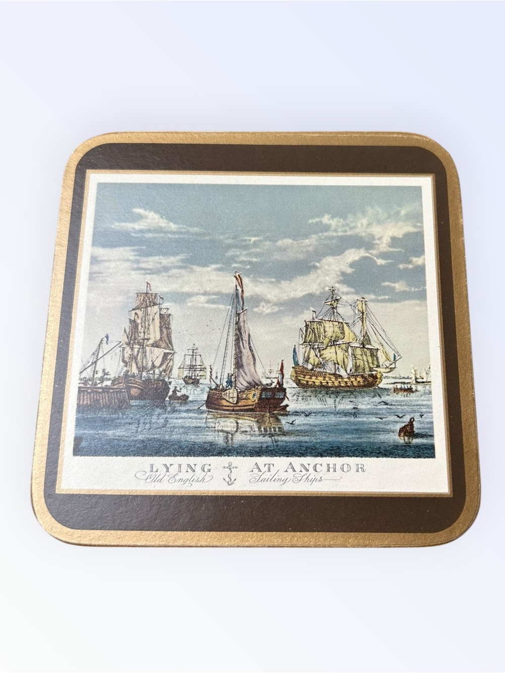 Vintage Pimpernel Old English Sailing Ships Coasters Set of 5